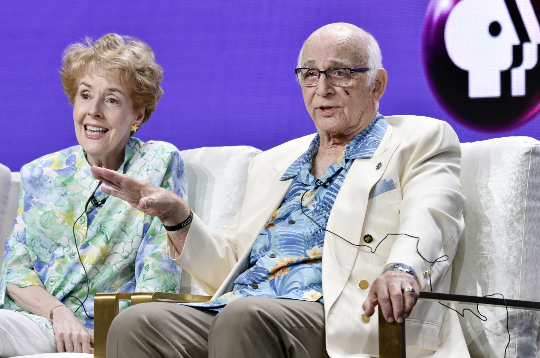 Georgia Engel and Gavin MacLeod